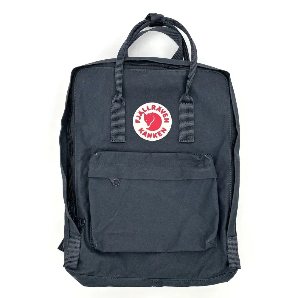 Fjallraven‎ Kanken Classic Backpack 23510 Navy Gray Vinyl Travel Bag